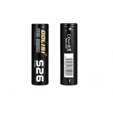 (Flat top) 2 x Golisi S26 IMR-18650 High drain Li-ion Battery 35A 2600mAh